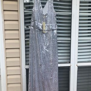 Kate kasin women sequined formal dress sleeveless